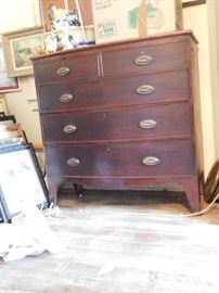 Fine Georgian Bowfront chest of drawers; purchased from STAN LEVY in 1994 for $1800. Will price it for $750 with 33% off IMMEDIATELY!!!!