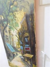 Paris scene , oil on canvas, part of the large art collection, most 19th century