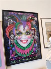 Mardi Gras Poster for the year 2000