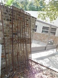 Pair of Garden District iron gates