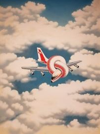 Original art for the movie Airplane signed
