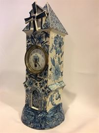 Delft Faience Tall Case Clock