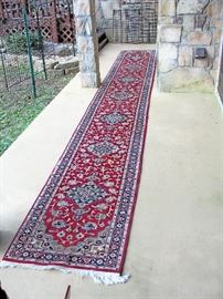 RARE 20' TABRIZ Wool Runner Rug