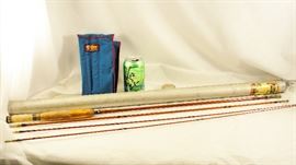 RARE, 1940's Heddon Split Bamboo Fly Fishing Rod