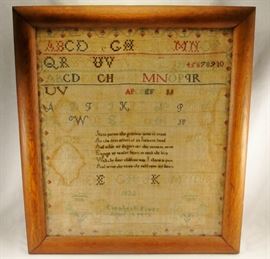 SUPER RARE 1822 American Sampler