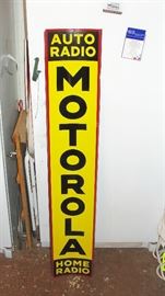 Super Fine, 1950's Motorola Radio Sign