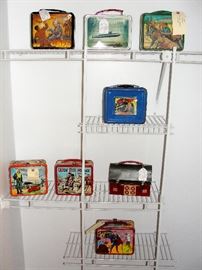 Tough to find Vintage Metal Lunch box's. All but one has the original thermos.