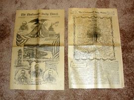 Super RARE, Chattanooga Daily Times Newspaper dedication to the Chickamaugua War Park.