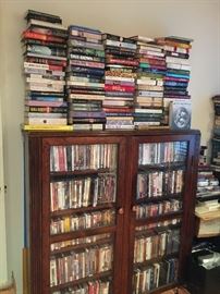 Hundreds of DVD's & books