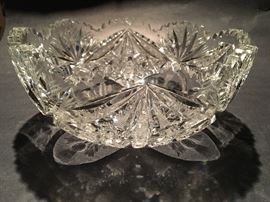 Antique American Brilliant Cut Glass Bowl, circa 1890