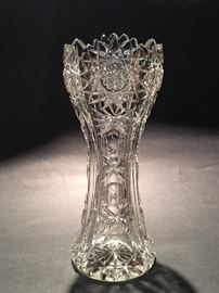 American Brilliant Cut Glass Vase, circa 1890