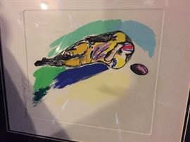 Leroy Neiman etching