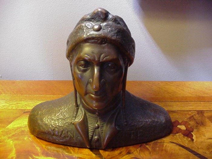 Bronze bust, Dante