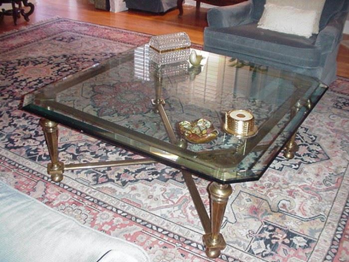 Close-up of coffee table