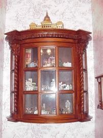 Wall cabinet with Lilliput lane collection