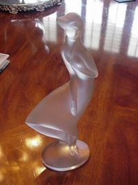 Frosted glass figure