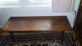 Mid century Lane Coffee Table has two matching side/end tables 