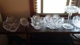 American Brilliant Period Cut Glass 
