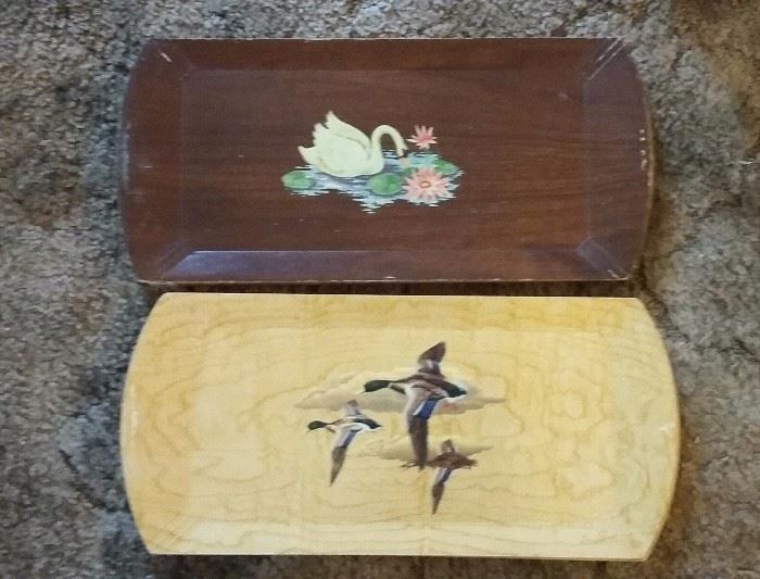 Trays from the 1920's and 40's 