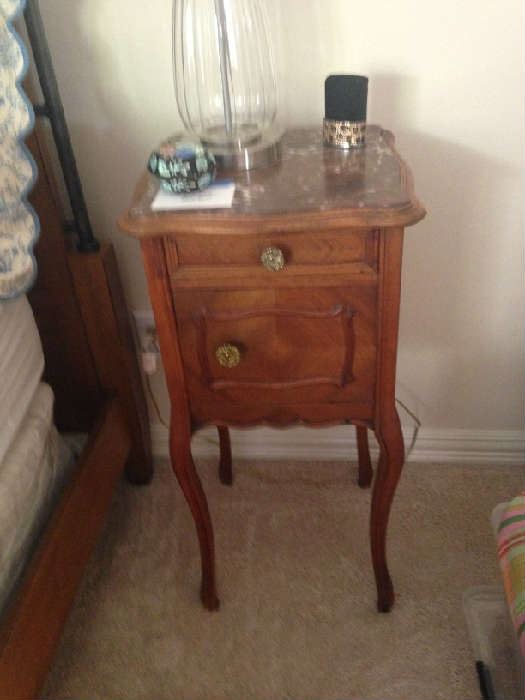 antique French night stand