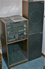 Panasonic Stereo System w/Cabinet
