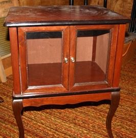 Glass Door Side Table