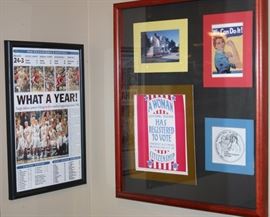 Pictures; Plaques; Sports Memorabilia