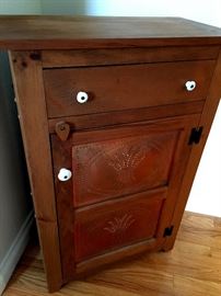Uber Cute Punched Copper Front Storage Cabinet...