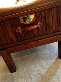 These Are REALLY Neat...Living Room / Family Room Side Tables with Strap Handles...Two Of Them!...