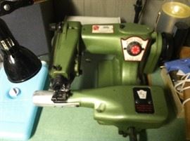 Blind stitch commercial grade sewing machine and table