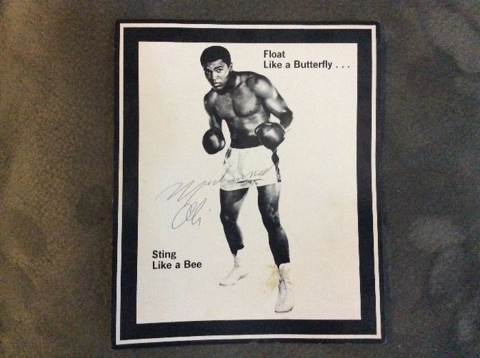 Mohammed Ali Autographed Photo. 