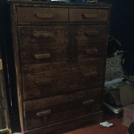 Antique chest of drawers with Jewelry insets. 