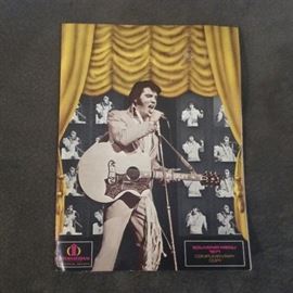 Menu from 1971 Elvis Concert at Las Vegas Hilton. 