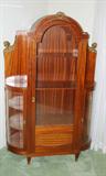 19TH CENTURY FRENCH VITRINE WITH BRONZE ACCENTS