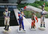 ANTIQUE 19TH CENTURY CAPODIMONTE SOLDIERS MADE IN GERMANY