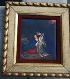 EARLY KPM STYLE PAINTING ON PORCELAIN
HALLMARKED:  EAGLE WITH CROWN, SCEPTER AND SACRED CROSS SEE NEXT PHOTO