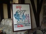 88.  Framed James Bond - Dr. No movie poster – (1980’s) – Asking:  $125