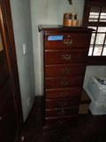37.  Decorator’s delight four drawer wood file cabinet – Asking:  $250