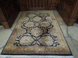 38.  Entry carpet – floral design with gold tones (original cost = $3400)  Asking:   $800