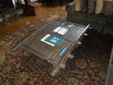 10.  Antique gypsy cart coffee table – 4’ x 6’ about 250 lbs  (original cost = $5600)  Asking:  $1850