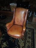 57.  Brown leather ladies’ office chair – two chairs -  Asking:  $195 each