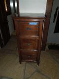44.  Old World file cabinet – three drawer -  Asking:  $250