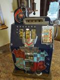 71.  Mills 1932 Nickel single jackpot Castle slot machine in great working condition – Asking:  $1250