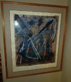 JAN ZAY "WALL STREET"   MIXED MEDIA  1982
Provenance:  Ericson Gallery