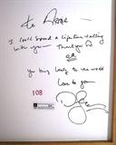 David LaChapelle - signed poster of Michael Jackson - DEDICATED TO DR. KLEIN