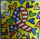 POSTER by Romero Britto also signed by Michael Jackson (Numbered 5/250)  - GIFTED TO DR. KLEIN