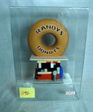 Randy's Donut oil on plaster on wood -  by Walter Gabrielson