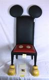 MICKEY MOUSE CHAIR GIVEN TO DR. KLEIN BY MRS. WALT DISNEY