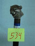 CANE WITH STERLING JAGUAR HANDLE GIVEN TO DR. KLEIN BY MICHAEL JACKSON