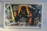 STAR WARS POSTER - SIGNED BY CARRIE FISHER ET. AL.